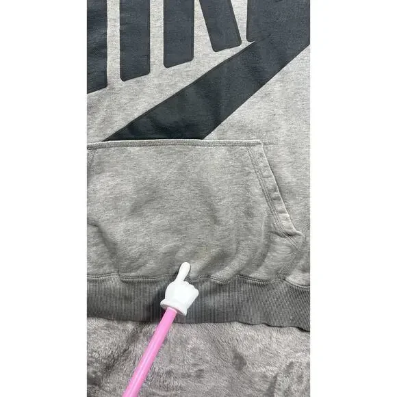 Vintage Y2K 2000s Nike Big Swoosh Spellout Hoodie Sweatshirt Size XXL RARE - Picture 5 of 16